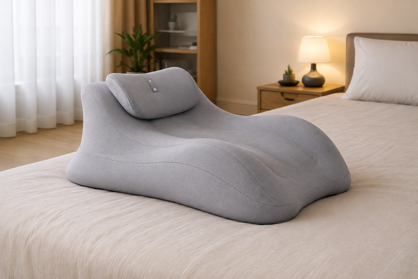 Coussin de Lecture Ergonomique Ergonea™ – Soutien Dos & Nuque