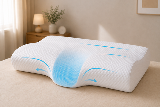 Oreiller Cervical Ergonomique Ergonea™ – Mémoire de Forme