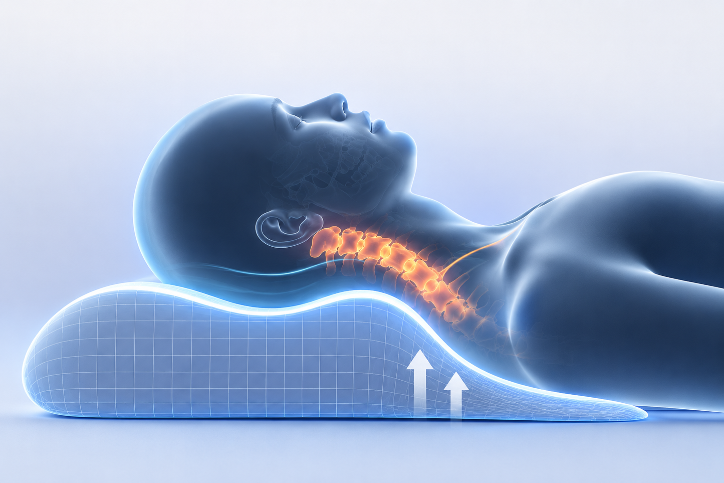 Oreiller Cervical Ergonomique Ergonea™ – Mémoire de Forme