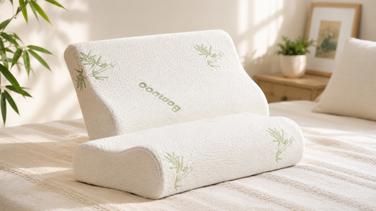 Oreiller Ergonomique Bambou Ergonea™ – Soutien Cervical & Mémoire de Forme