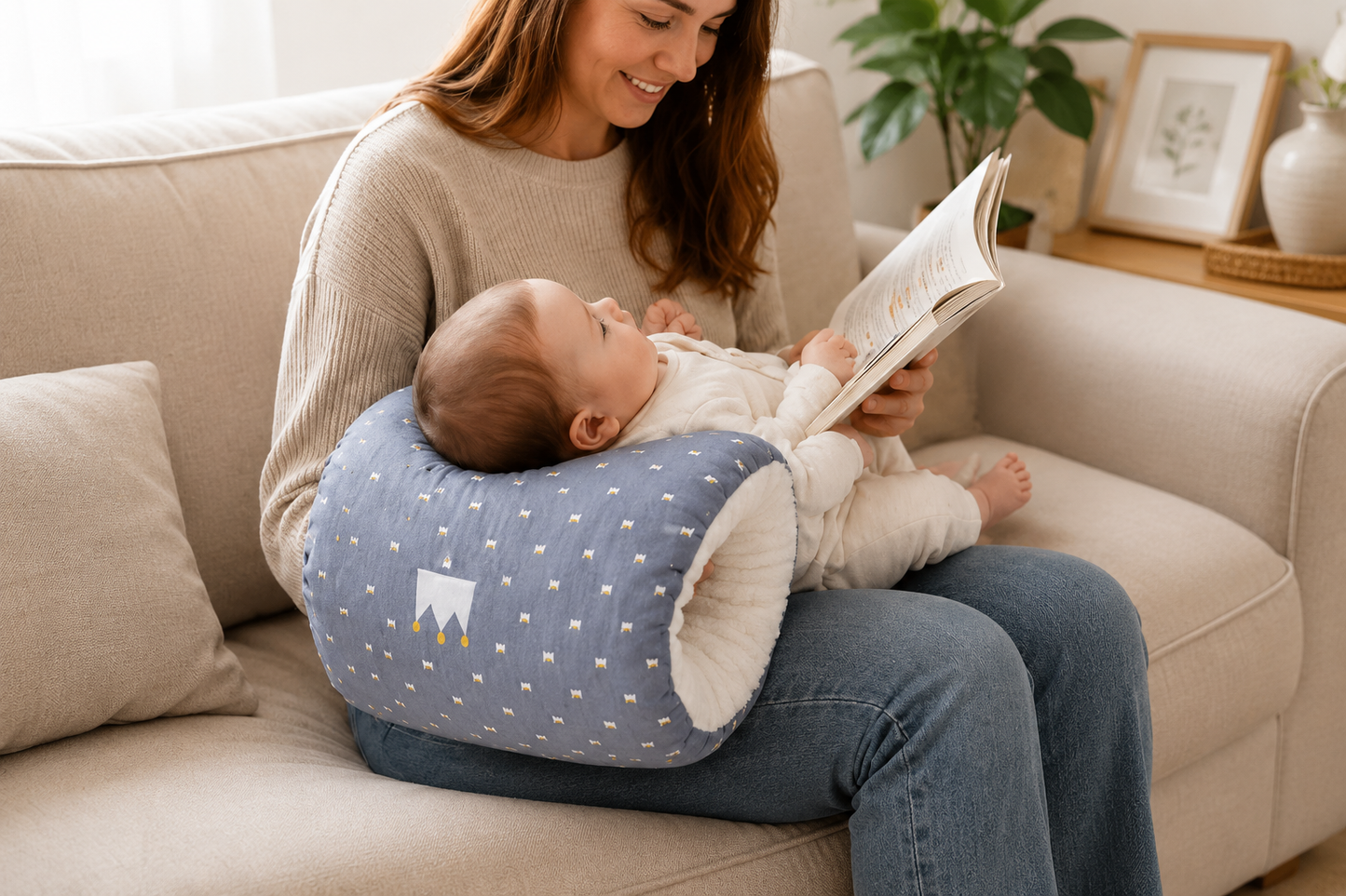 Coussin d’Allaitement Ergonomique Ergonea™ – Confort Bébé & Parent